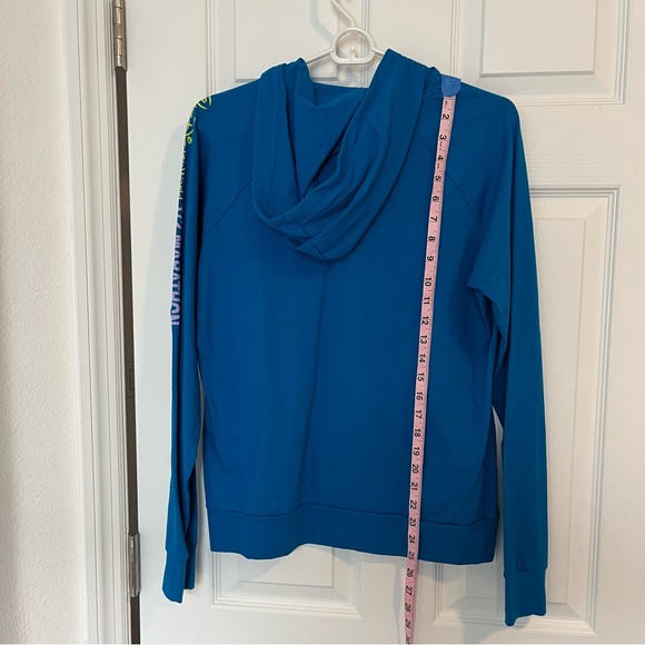 2013 Run Disney WDW Half 1/2 Marathon Womens M Donald Duck Blue Full-Zip Hoodie - Picture 3 of 5